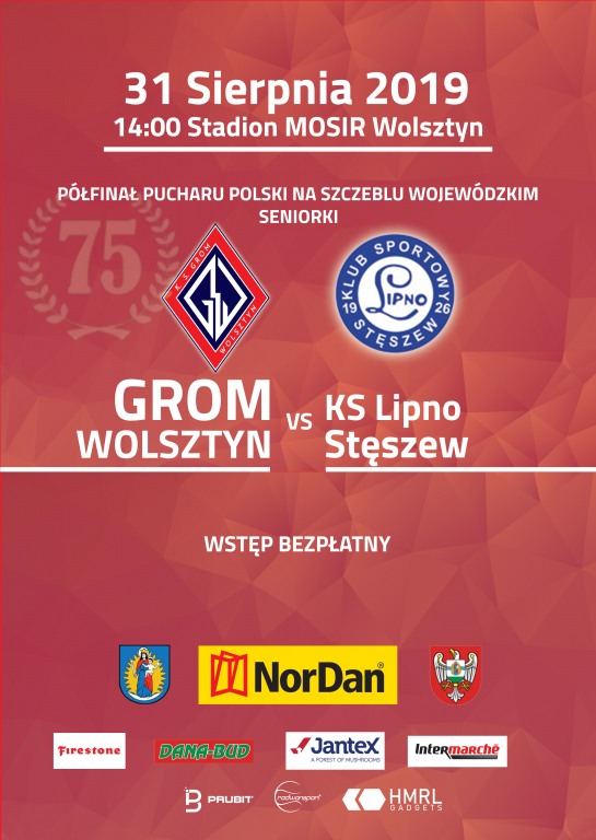 KS GROM WOLSZTYN - KS Lipno Stszew