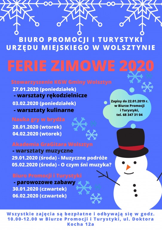 Ferie Zimowe 2020