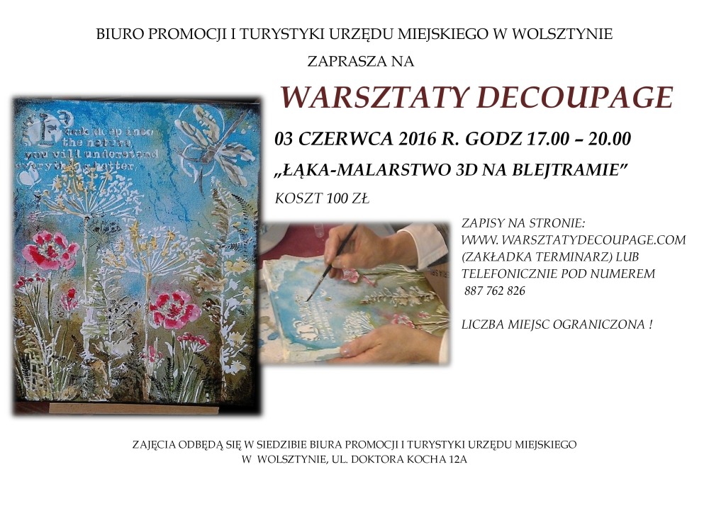 Cykl warsztatw decoupage