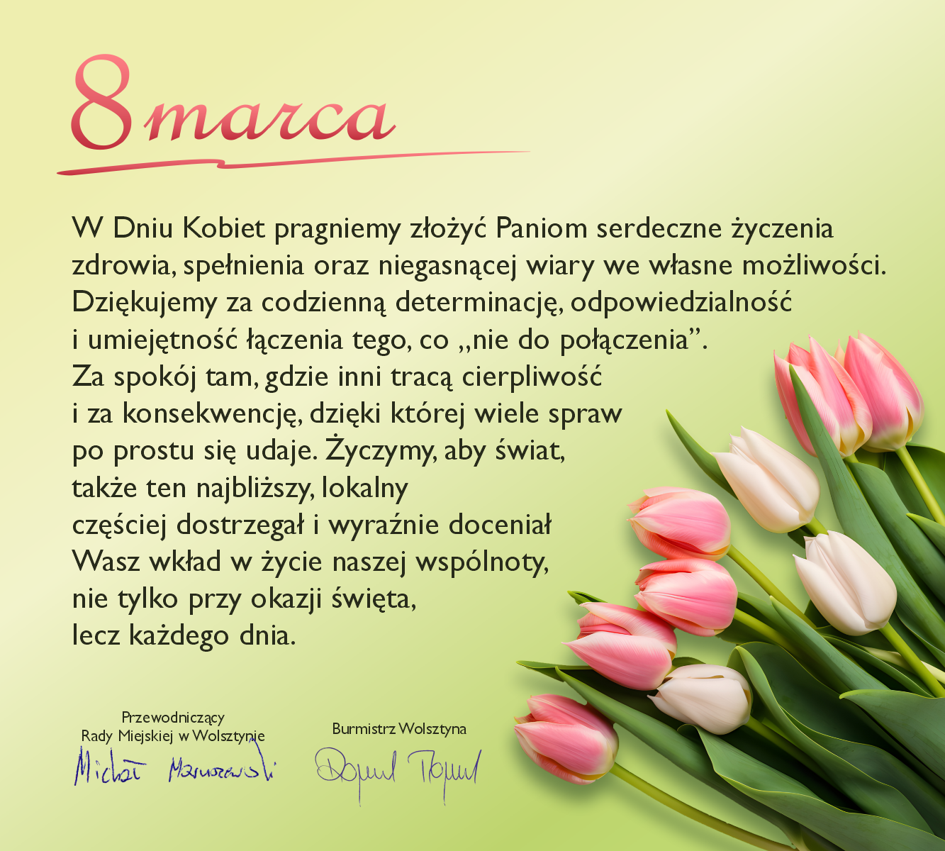 �yczenia z okazji Dnia Kobiet